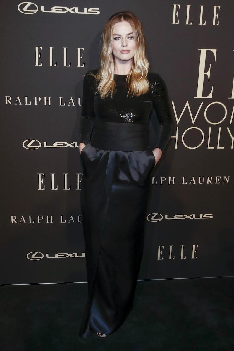 epa07921539 Australian actress Margot Robbie poses on the red carpet during the 26th Annual ELLE Women in Hollywood Celebration, Beverly Hills, California, USA, 14 October 2019.  EPA-EFE/ETIENNE LAURENT