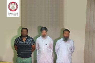 A gang is caught with 45kg of drugs in Abu Dhabi. Courtesy: Abu Dhabi Police