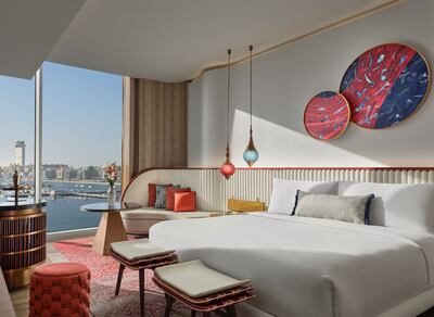 A room with a veiw at W Dubai — Mina Seyahi. Photo: W Dubai — Mina Seyahi
