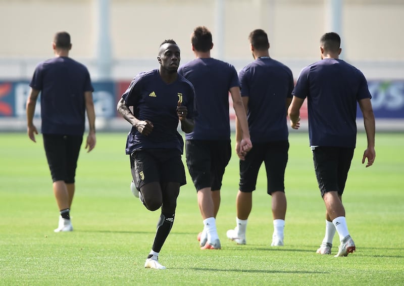 Blaise Matuidi during training in Valencia with Juventus.. Reuters