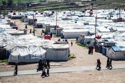 Many British women and their children are living in dire conditions in Al Roj camp in Syria, campaigners say. AFP