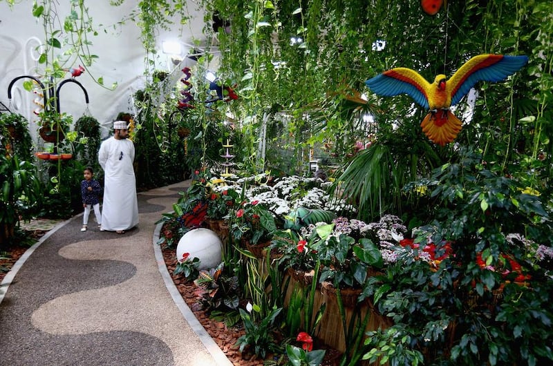 People visit Dubai Butterfly Garden on Wednesday. Francois Nel / Getty Images