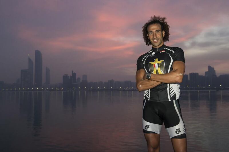 Omar Nour is a UAE-based professional triathlete and Daman ActiveLife ambassador. Courtesy Daman ActiveLife