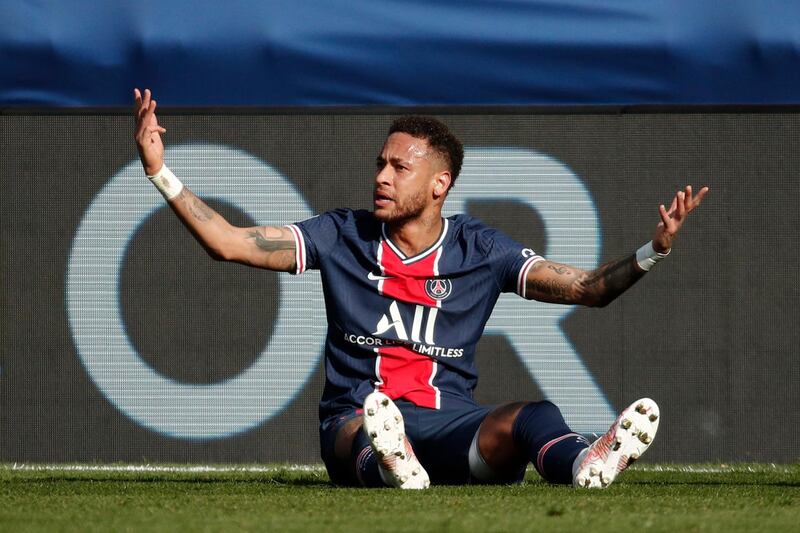 Neymar had a frustrating night against Lille. Reuters