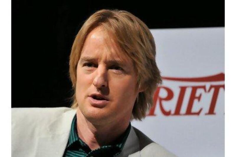 The actor Owen Wilson was presented with the Variety International Star of the Year award at the Dubai International Film Festival yesterday. Gareth Cattermole / Getty Images for Diff