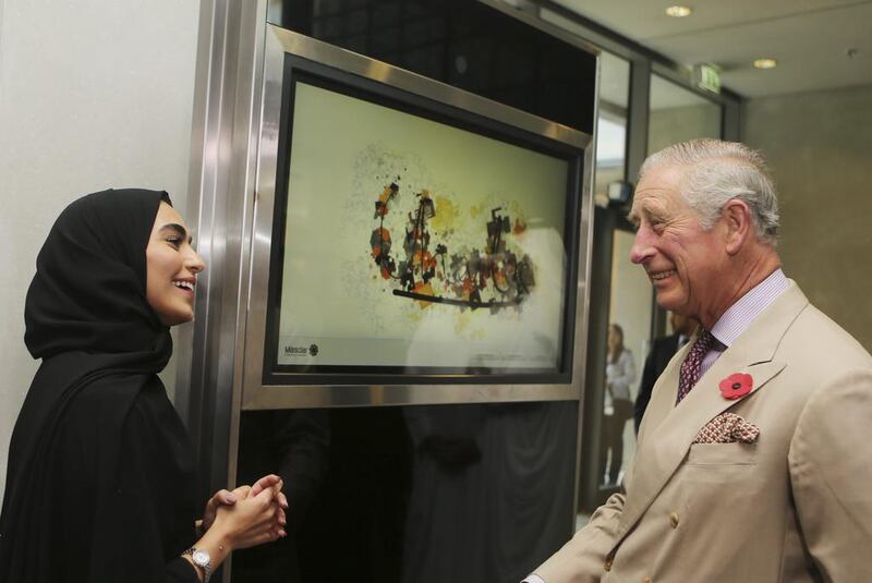 Prince Charles on a tour of Masdar City. AP Photo