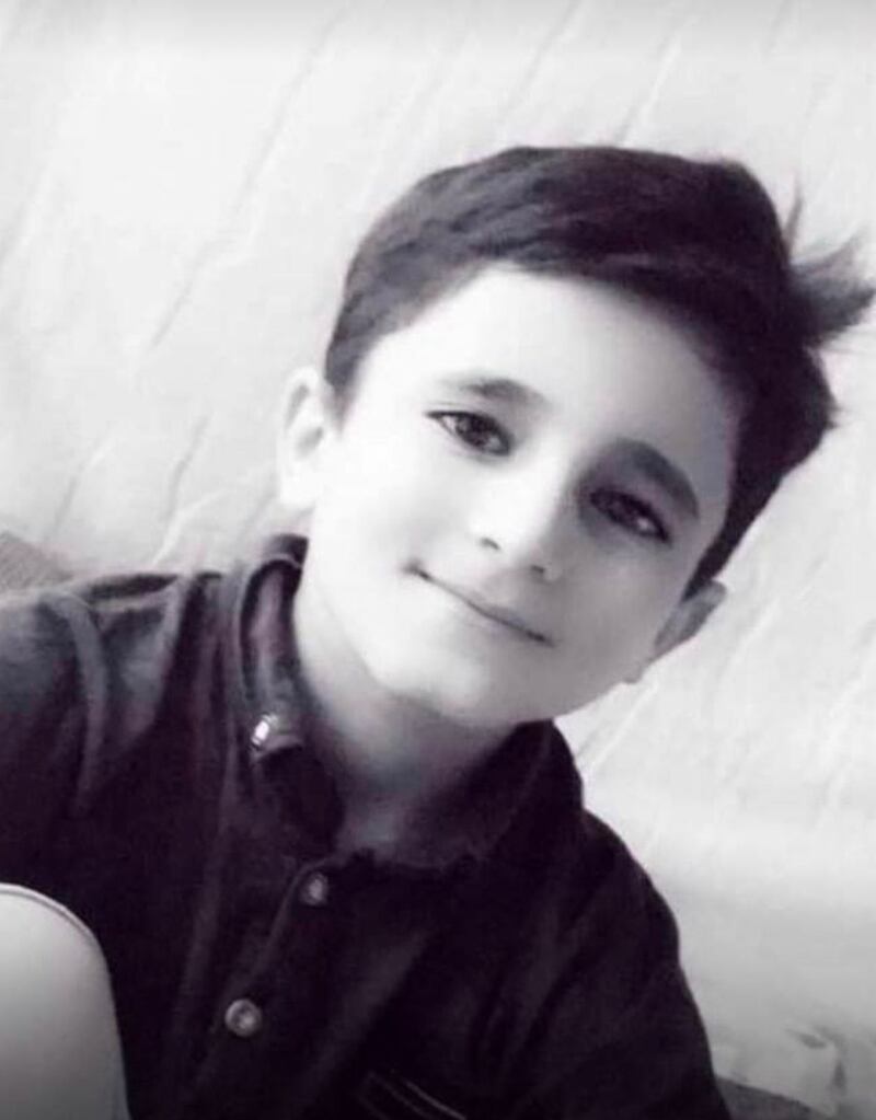 Salah Shfan, 12, was killed by a Turkish air strike in northern Iraq. Photo: Talal Murad