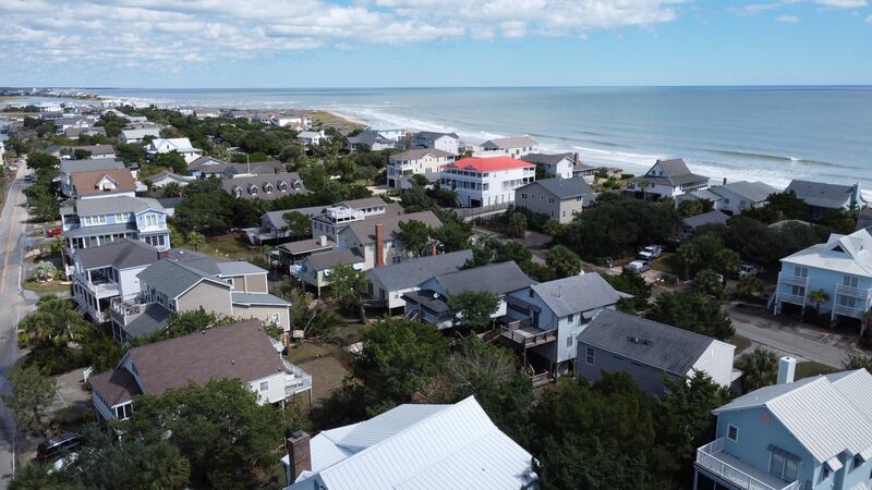 The barrier island was hit by Hurricane Ian, which caused widespread flooding. Joshua Longmore / The National