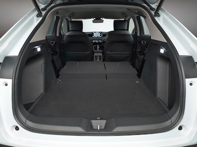The model is fitted with Honda’s 'magic seats', which fold flat into the floor.