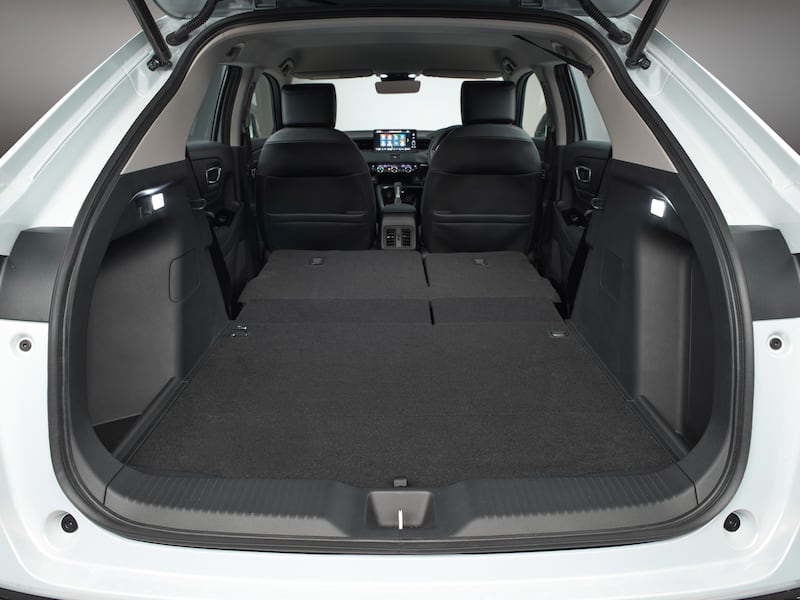 The model is fitted with Honda’s 'magic seats', which fold flat to create a remarkably tall load space.