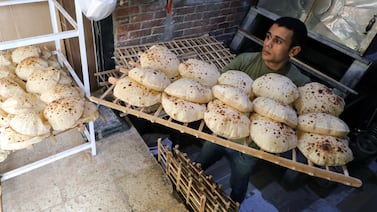 Bread at a market in Cairo. The latest action by authorities comes as the price of flour has dropped by more than a third since late last month. EPA