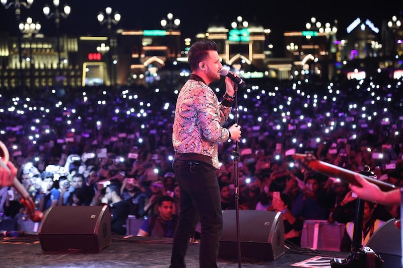 Aslam also performed at Dubai World Trade Centre in April. Courtesy Global Village