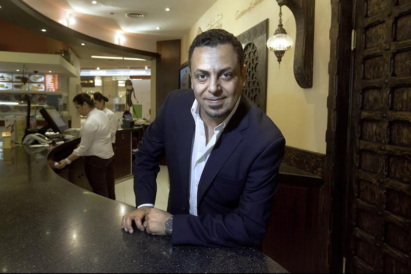 Fayez Al Nusari, the founder of Mandicilious, says the restaurant’s centralised kitchen cooks up to 6,000 meals a day. Jaime Puebla / The National