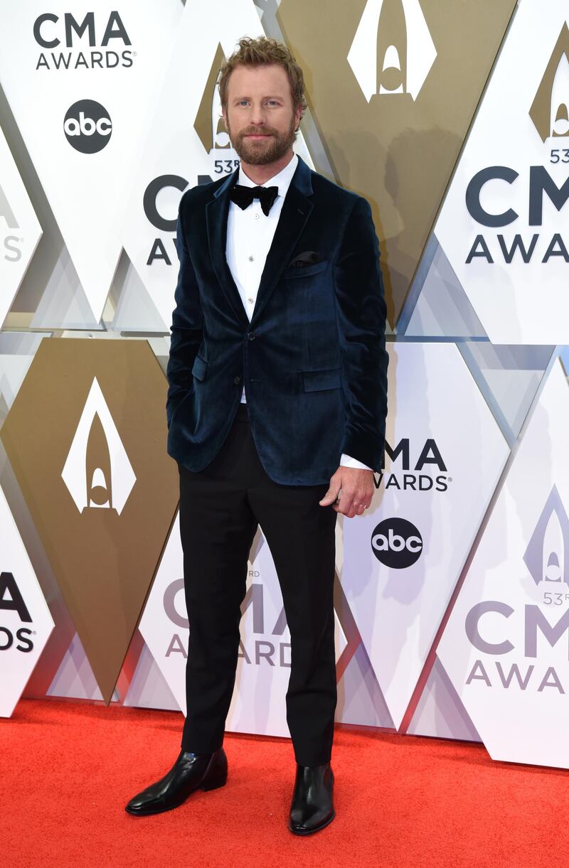 Dierks Bentley arrives at the 53rd annual CMA Awards in Nashville on November 13, 2019. Reuters