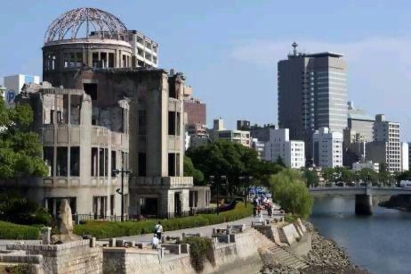 The A-bomb Dome at the Hiroshima Memorial Park in Hiroshima City, Japan. Tomohiro Ohsumi / Bloomberg