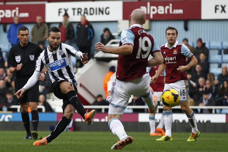 Centre midfield: Yohan Cabaye, Newcastle. One of the classiest midfielders in England took his two goals superbly to end Newcastle's losing run. Sang Tan / AP