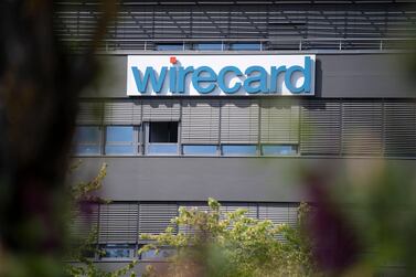 The logo of the financial services company Wirecard at the company headquarters near Munich. The Philippines central bank says the missing funds from the payments company have not entered the country's financial system. EPA