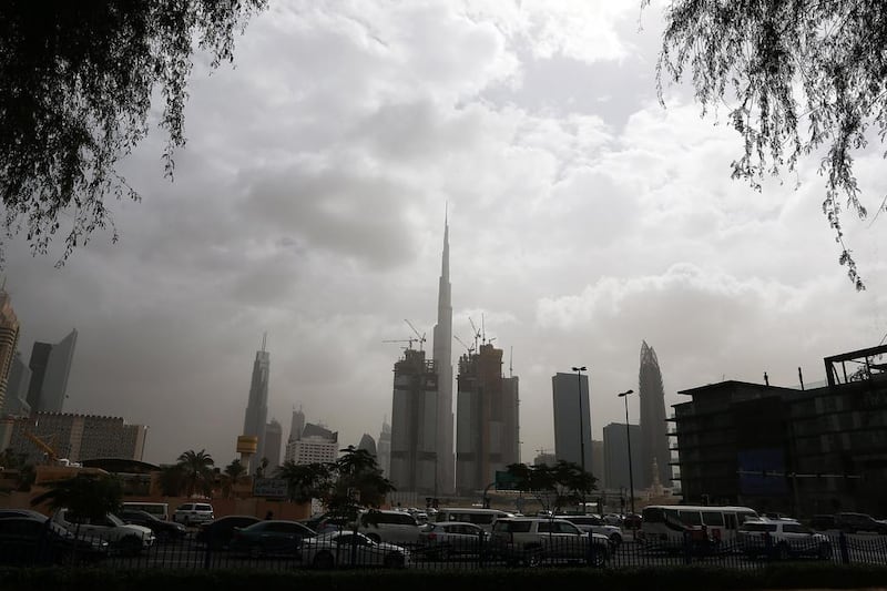 Rain is expected in Dubai over the weekend. Pawan Singh / The National