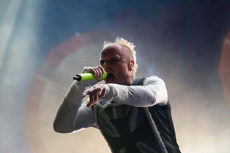 Keith Flint at the 10th annual Incheon Pentaport Rock Festival in Incheon in 2015. Photo: AFP