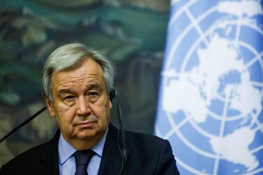 Antonio Guterres said the world was at war with the virus. Reuters