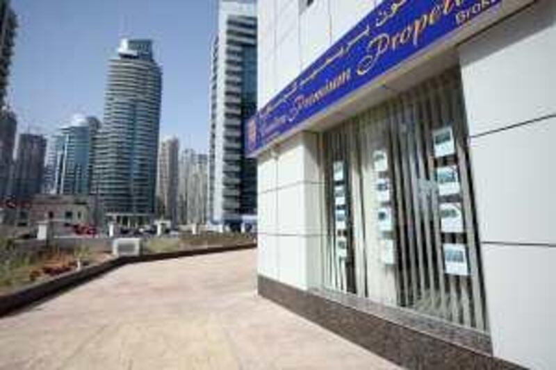 DUBAI, UNITED ARAB EMIRATES - JUNE 22:  Carlton Premium Properties office in the Marina area in Dubai, on June 22, 2009.  (Randi Sokoloff / The National)  For business.