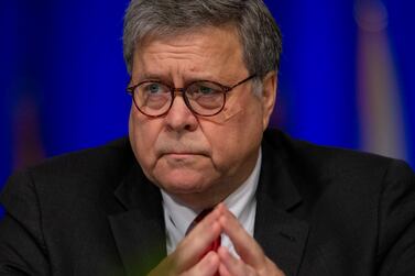 United States Attorney General William Barr after addressing a police conference in New Orleans on August 12, 2019. AP