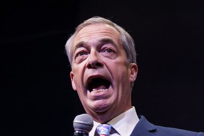 British eurosceptic populist Nigel Farage of the Reform UK party. AFP