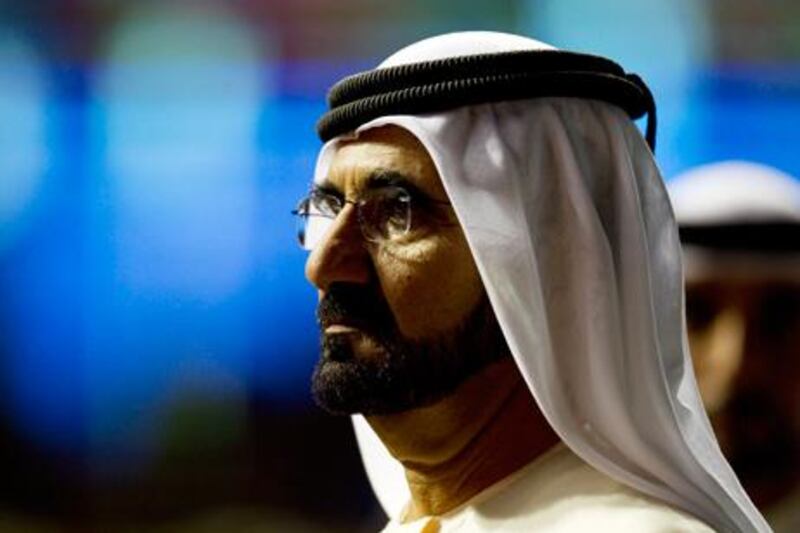 Sheikh Mohammed bin Rashid took to twitter to send out a New Year message. Christopher Pike / The National