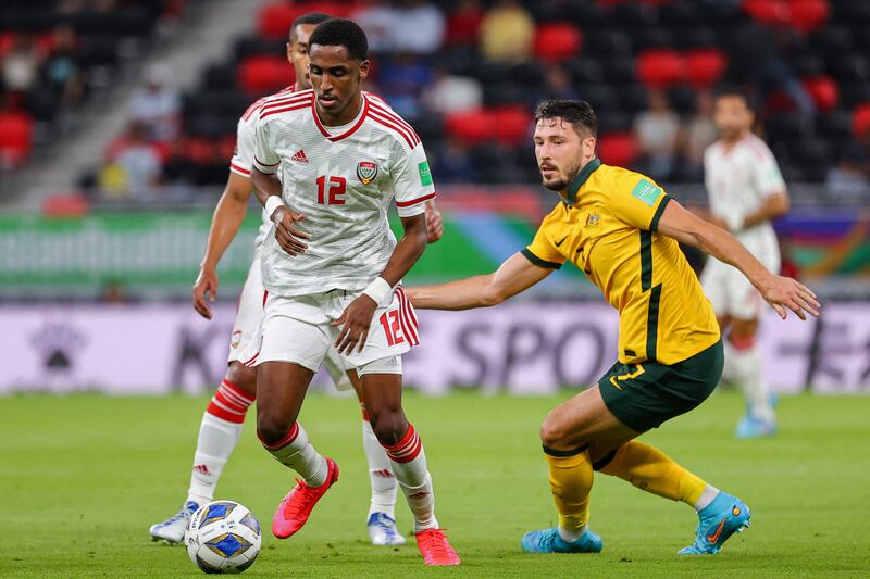 Khalifa Al Hammadi – 6. Followed a stretching early clearance with a foul on the edge of the box in a nervy start, but put his body on the line to try to keep the Aussies out. AFP