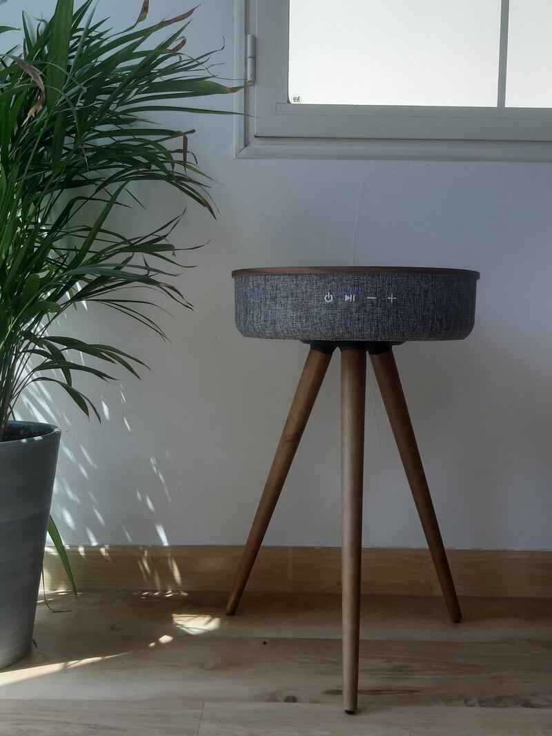 The QI wireless-charging smart coffee table. Courtesy QI