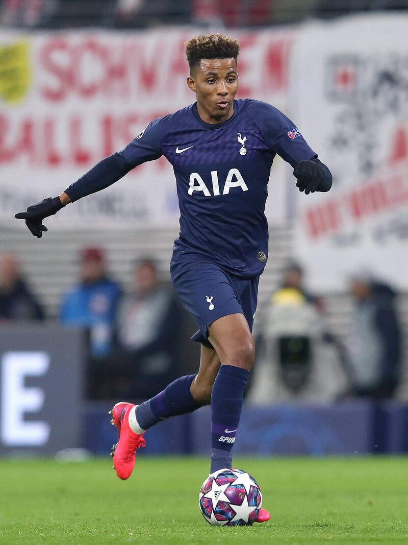 Tottenham Hotspur's Portuguese midfielder Gedson Fernandes runs with the ball during the UEFA Champions League football match between Leipzig and Tottenham, in Leipzig, eastern Germany on March 10, 2020. (Photo by Ronny Hartmann / AFP)