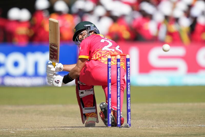 Zimbabwe batsman Sikandar Raza top-scored for his team with 68. AP
