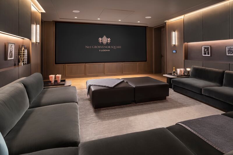 Private cinema at No.1 Grosvenor Square.