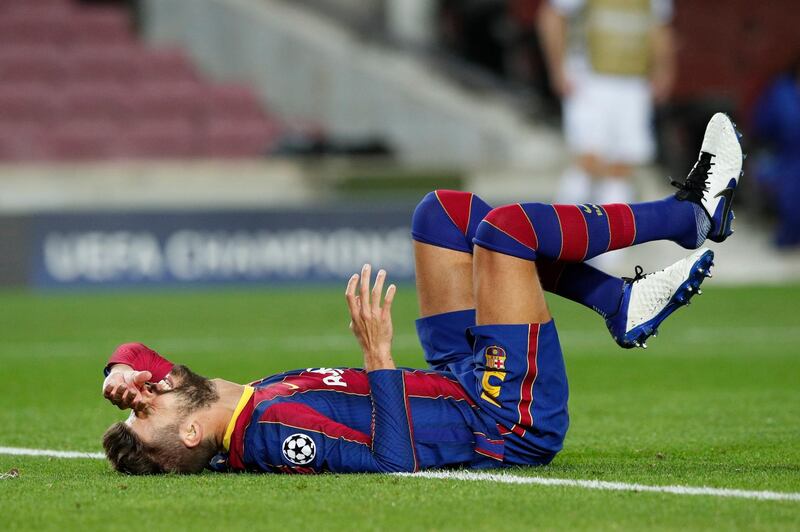 Gerard Pique, 7 – Pique had to use all his experience in a tense end to the first half as Kyiv threatened to level with the score at 1-0. In the second half, he found himself in the right place at the right time to glance Fati’s cross to double Barca’s advantage. Looked to have handled the ball in a dangerous area late on, but the referee waved play on.  Reuters