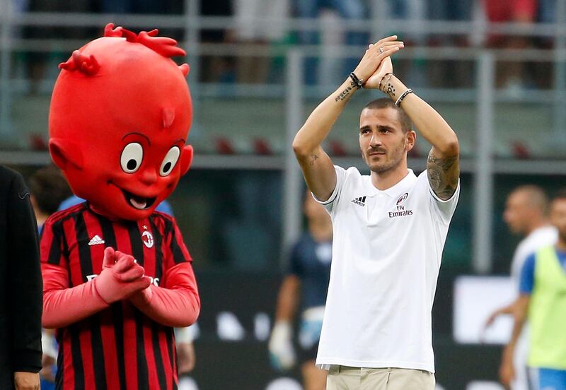Leo Bonucci, AC Milan
For so long he was the relative youngster in the sturdy quartet – Buffon, Barzgali, Bonucci, Chiellini - that buttressed Juventus’s domestic dominance. Now Bonucci is the main man at a new-look Milan, skipper of the proposed renaissance of the rossoneri. Antonio Calanni / AP Photo