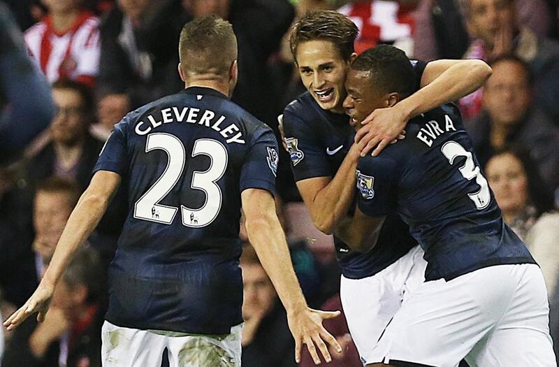 Left midfielder Adnan Januzaj was Manchester United's saviour at Sunderland with a superb strike on his first Premier League start. Ian MacNicol / AFP