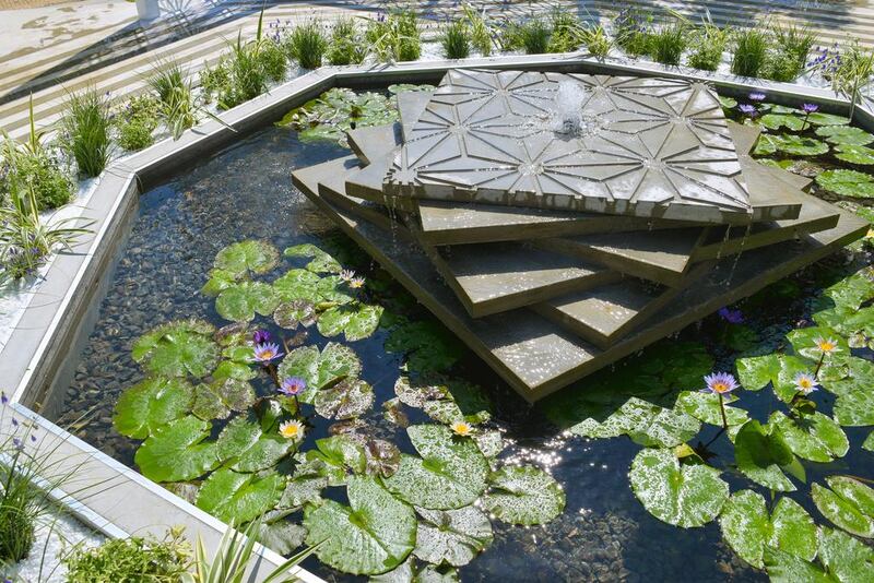 Water is a leading theme of Kamelia Bin Zaal's show garden, The Seal of the Prophets, at the Gardening World Cup at Huis Ten Bosch in Nagasaki, Japan. The event runs until November 3. Photo courtesy Kamelia Bin Zaal