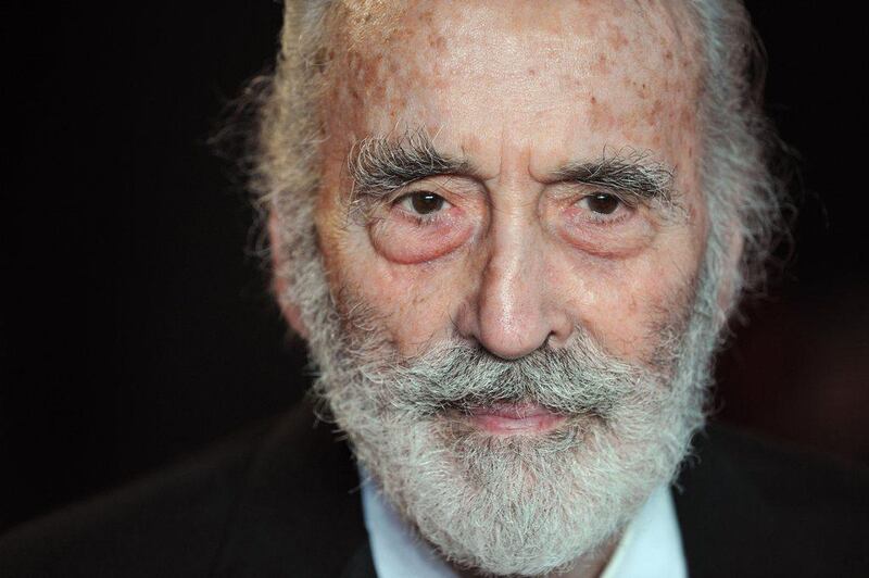 Sir Christopher Lee died aged 93 on June 7, 2015. Carl Court / AFP Photo