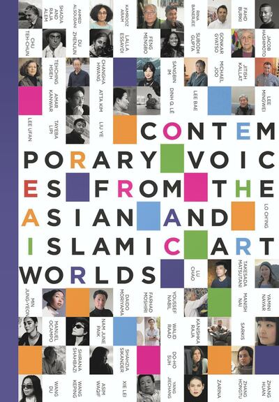 The cover of ‘Contemporary Voices from the Asian and Islamic Art Worlds,’ by Olivia Sand. 