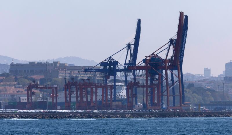 Haydarpasa port on the Bosphorus in Istanbul. Bilateral trade between Turkey and Israel was nearly $6.8 billion last year. EPA