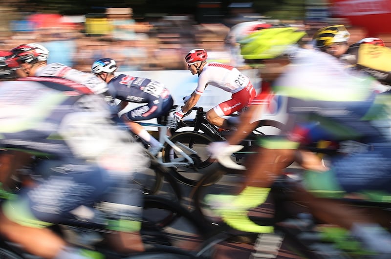 The peloton during Stage 7 of Tour de Pologne on Sunday, August 15. EPA