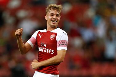 Emile Smith-Rowe has been keeping in contact with Arsenal manager Mikel Arteta during lockdown and his loan spell at Huddersfield Town. Reuters