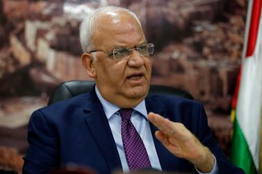 Saeb Erekat, secretary general of the Palestine Liberation Organisation, said President Mahmoud Abbas had ordered Palestinian officials to start cutting co-operation with the United States and Israel. AFP