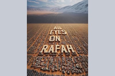 The 'All Eyes on Rafah' story template was created by a user in Malaysia called shahv4012. 