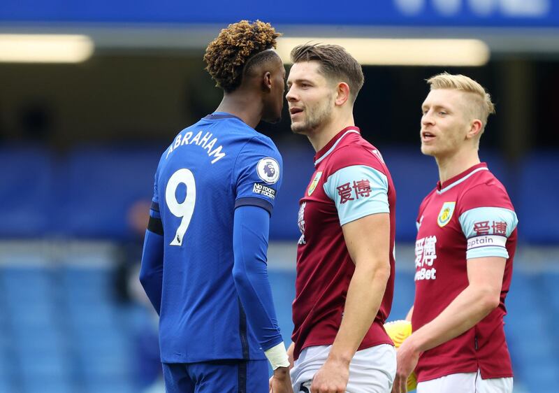 James Tarkowski - 7. Ruffled Abraham early on by stealing the ball off him. Overworked as Burnley's defence were offered few breathers over the 90 minutes Reuters