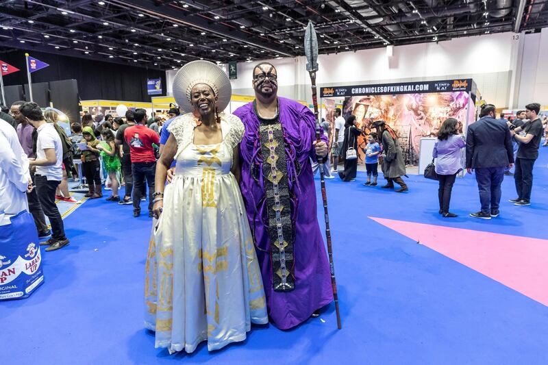 DUBAI, UNITED ARAB EMIRATES. 13 APRIL 2019. MEFCC 2019 at the Dubai World Trade Center. General view of Comic Con held in Dubai. (Photo: Antonie Robertson/The National) Journalist: Chris Newbold. Section: National.