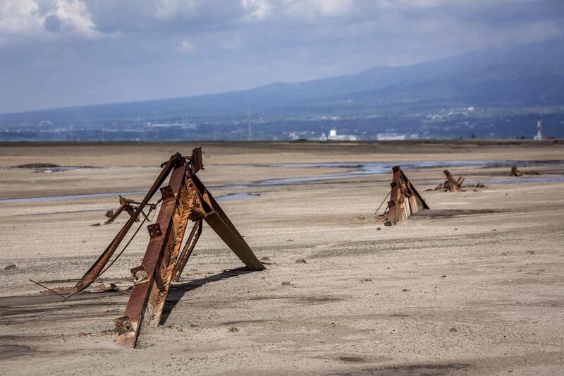 What remains of a factory destroyed by the mudflow. Ten years on, mud geysers still continue to spurt mud out and high levels of heavy metals have been detected in nearby rivers. Ulet Ifansasti / Getty Images
