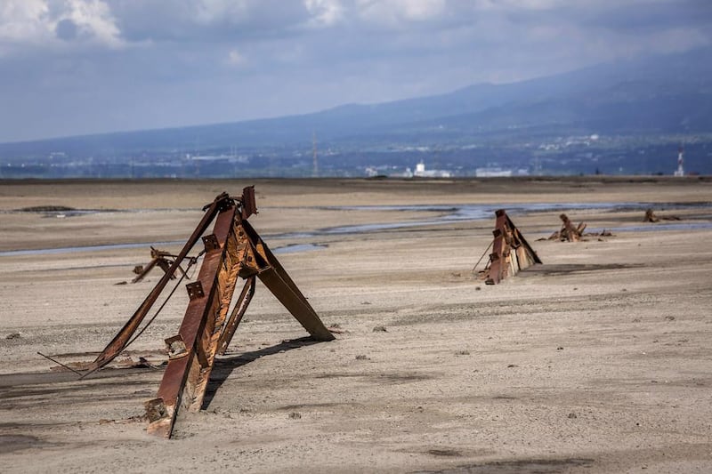 What remains of a factory destroyed by the mudflow. Ten years on, mud geysers still continue to spurt mud out and high levels of heavy metals have been detected in nearby rivers. Ulet Ifansasti / Getty Images