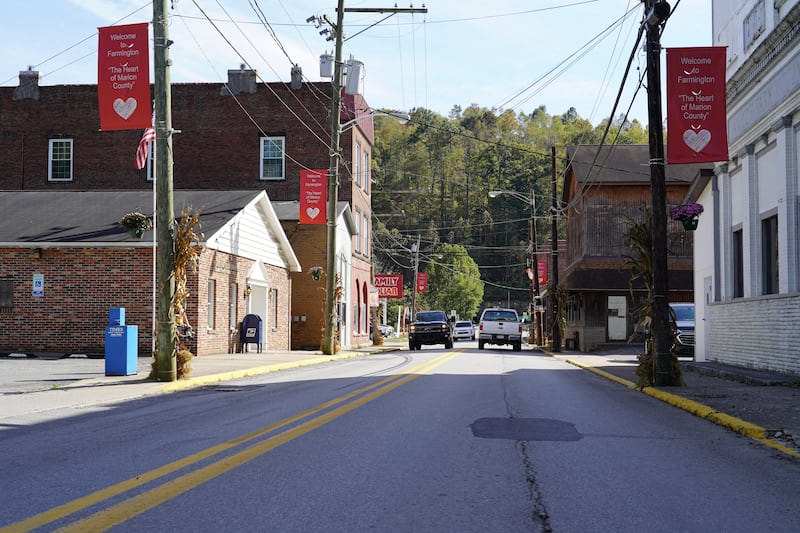 Main Street in Farmington, West Virginia. Willy Lowry / The National