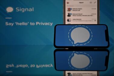 Signal is an independent non-profit encrypted messaging service. AFP